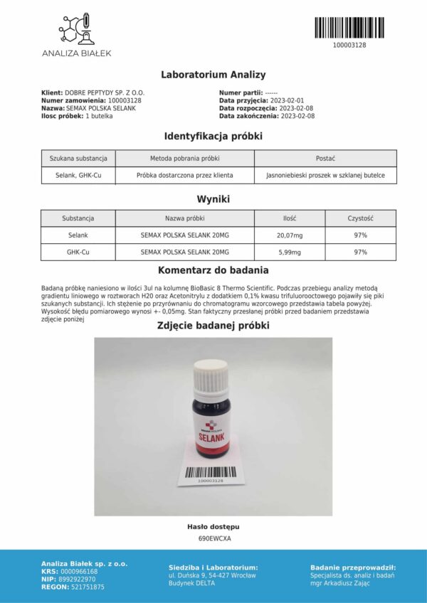 Selank 20 mg