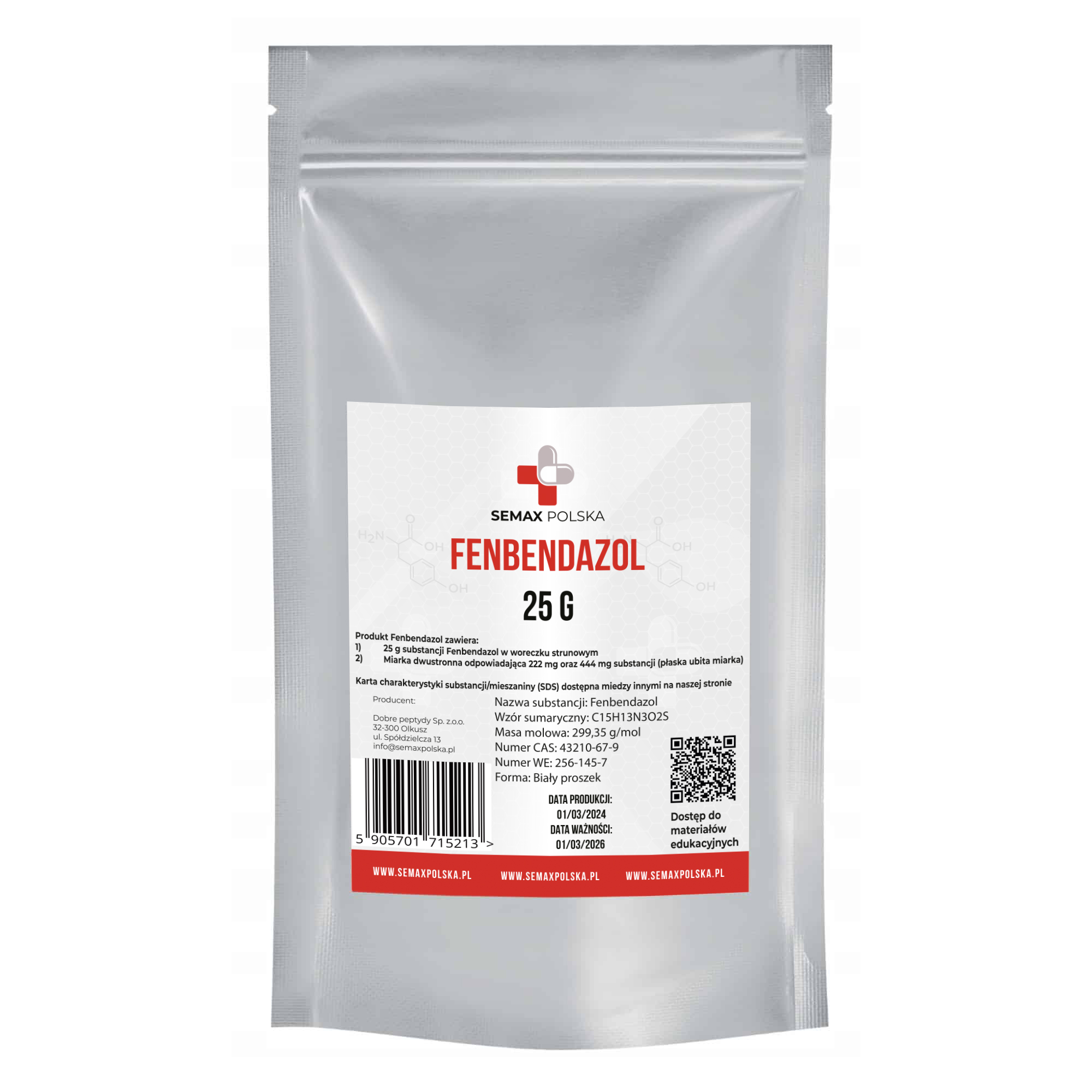 Фенбендазол 25 g