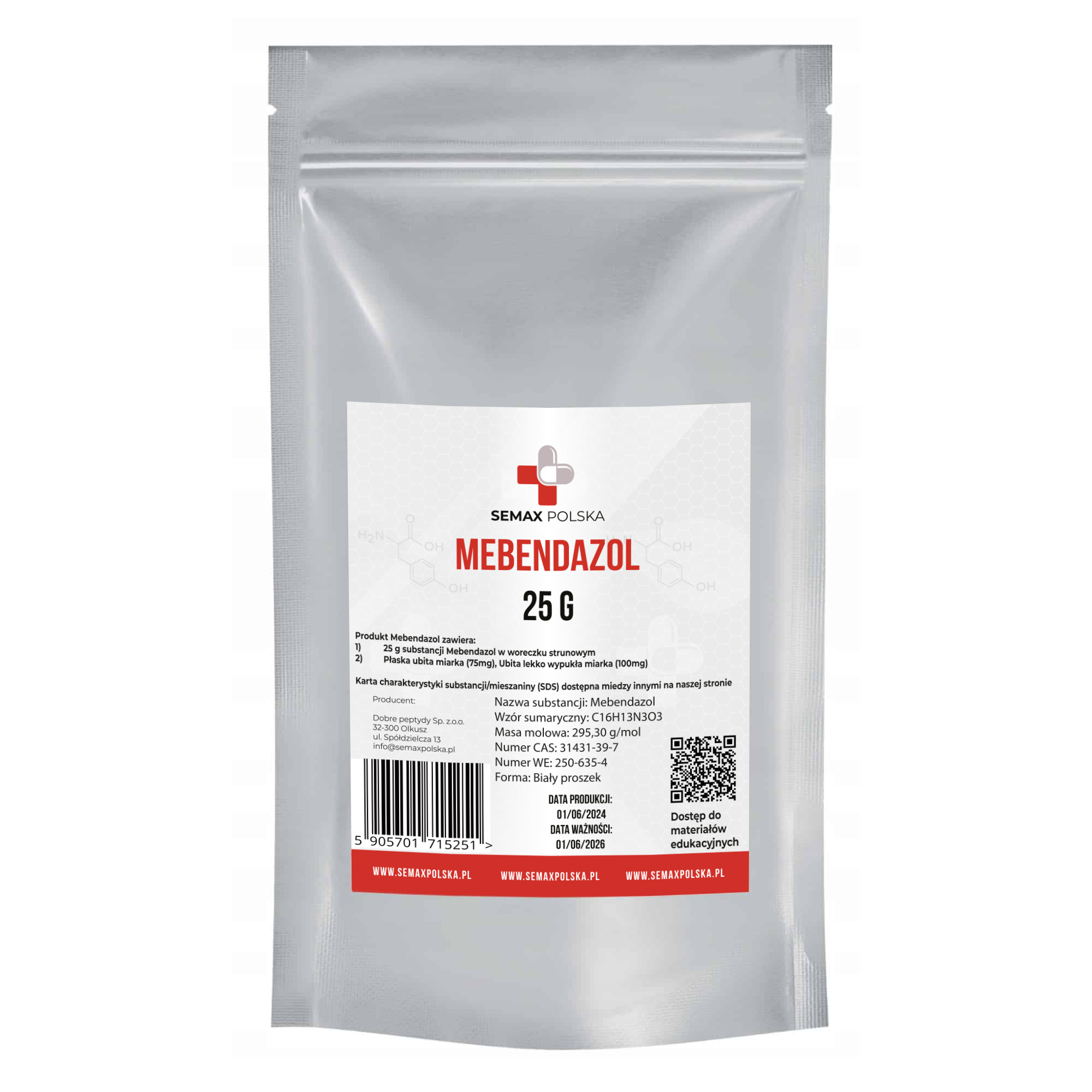 Mebendazol 25g